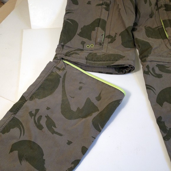 Mossimo Cargo Supply Camo Pants Elastic Waist 25-28 / 26  Converts to Shorts - Picture 5 of 10